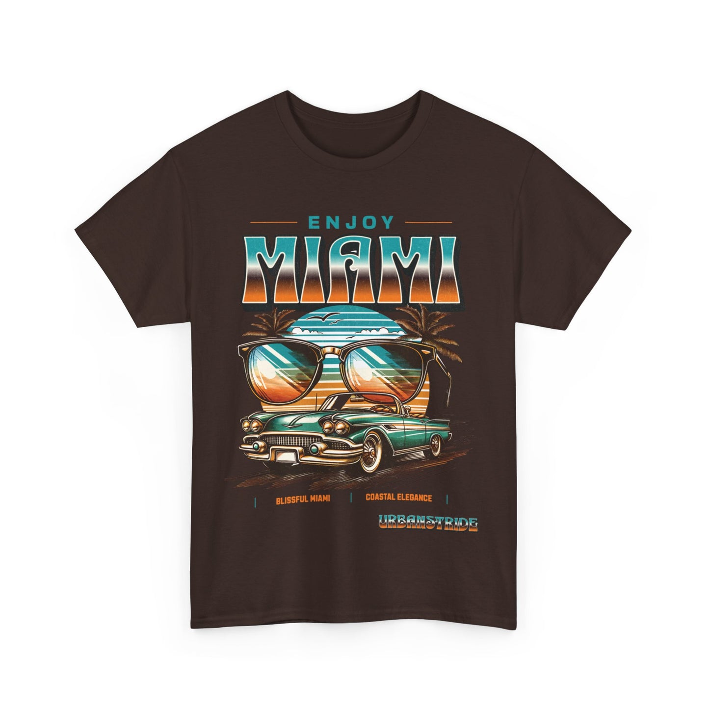 T-shirt con scritta" Enjoy Miami "