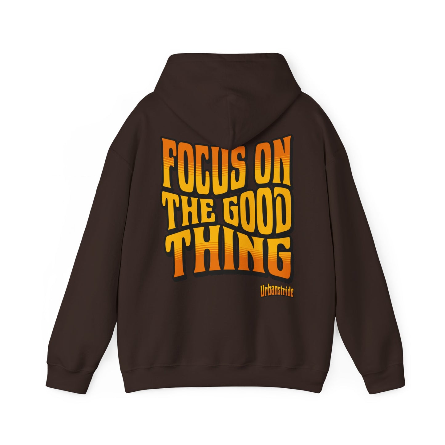 Felpa con scritta "Focus on the good thing"