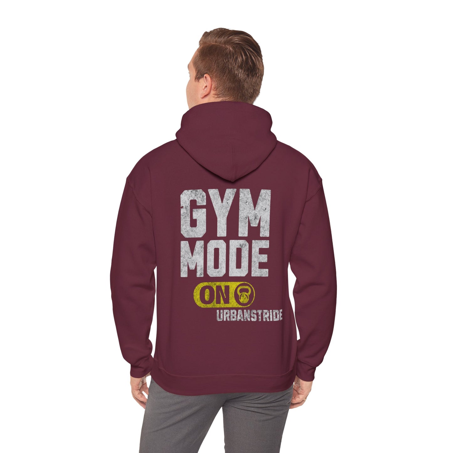 Felpa con scritta "Gym mode on"