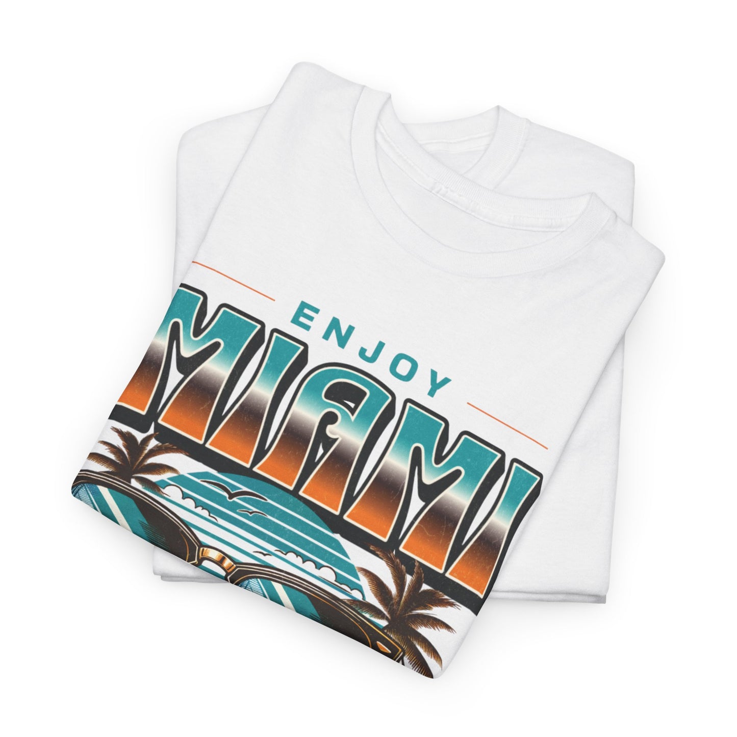 T-shirt con scritta" Enjoy Miami "
