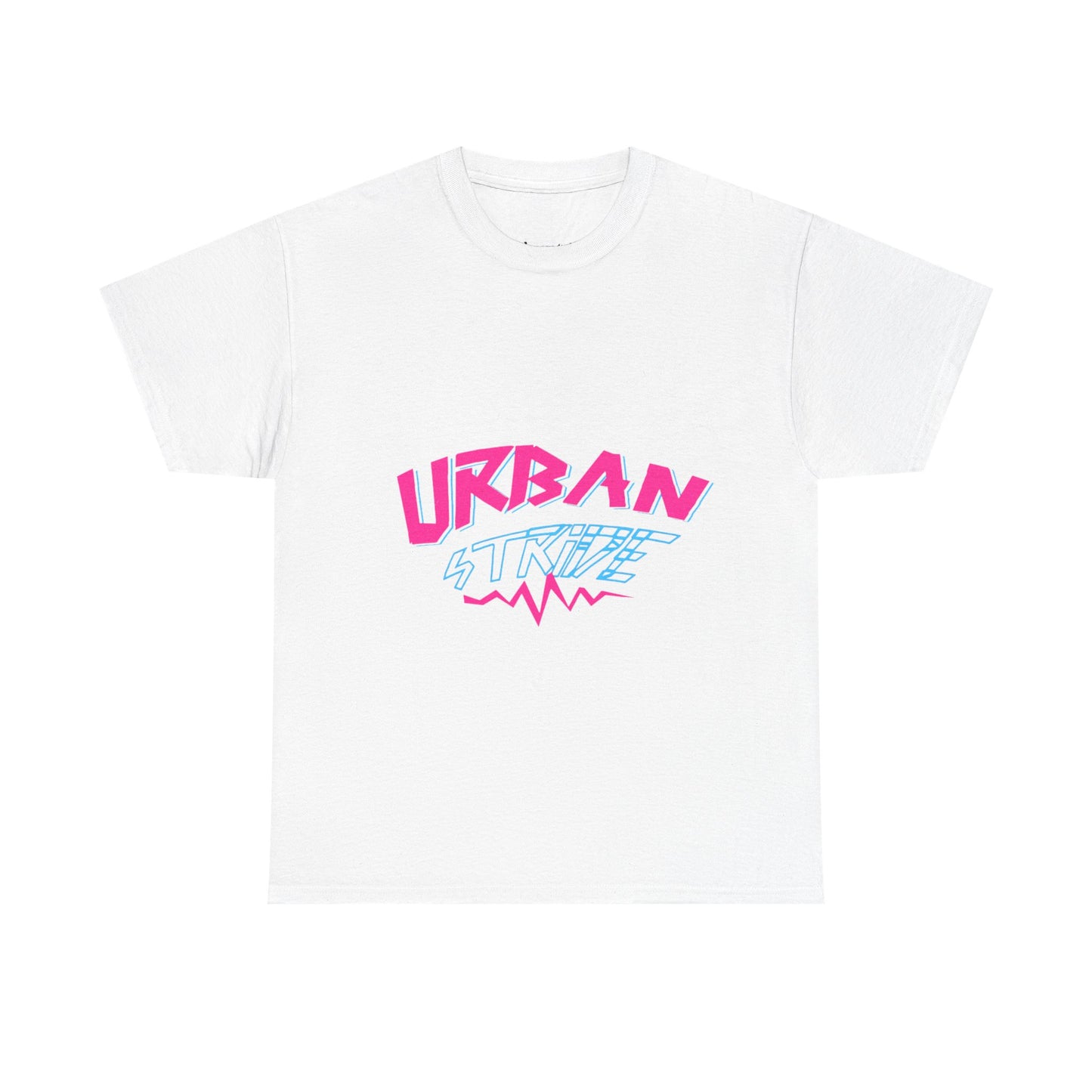 T-shirt con scritta "UrbanStride Neon Pulse"