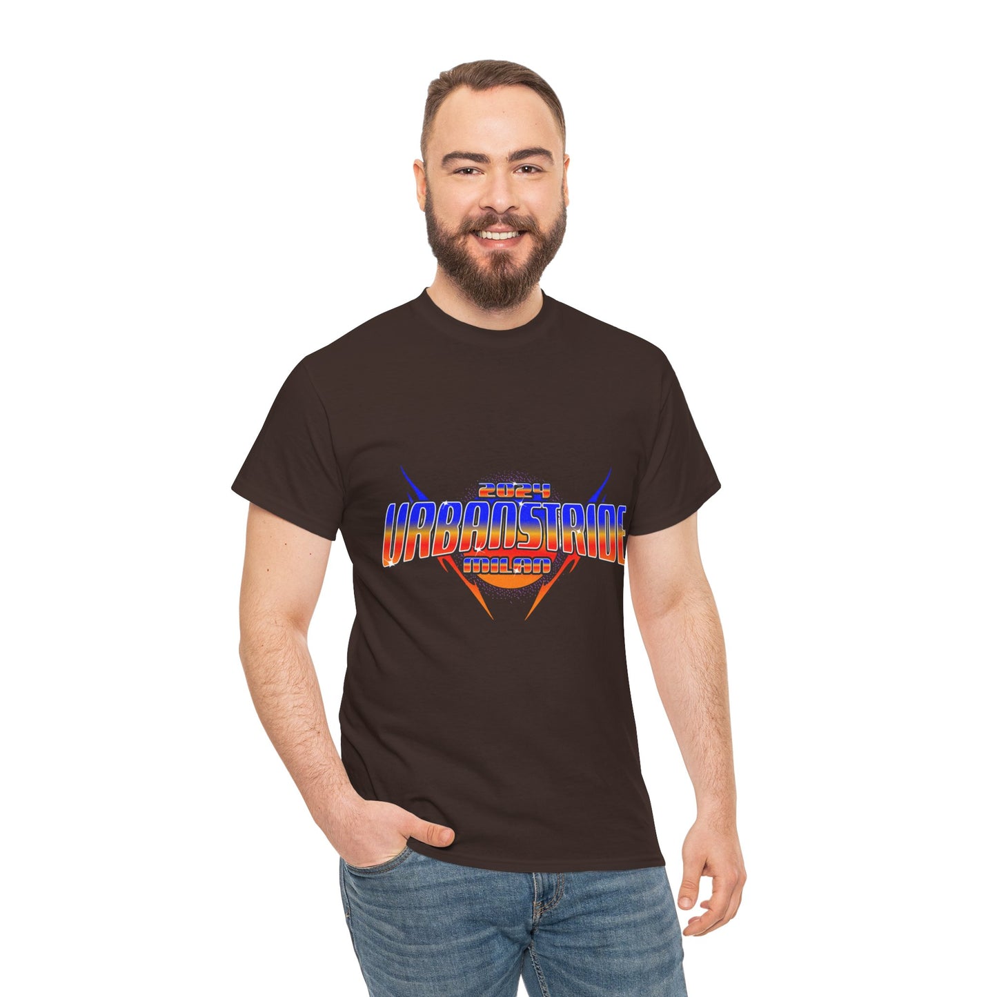 T-shirt con scritta "Urbanstride 2024 Italy"
