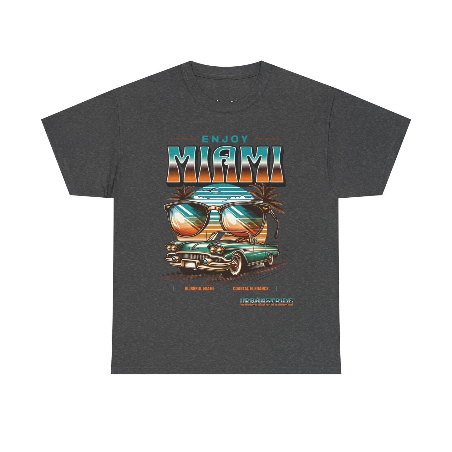 T-shirt con scritta" Enjoy Miami "