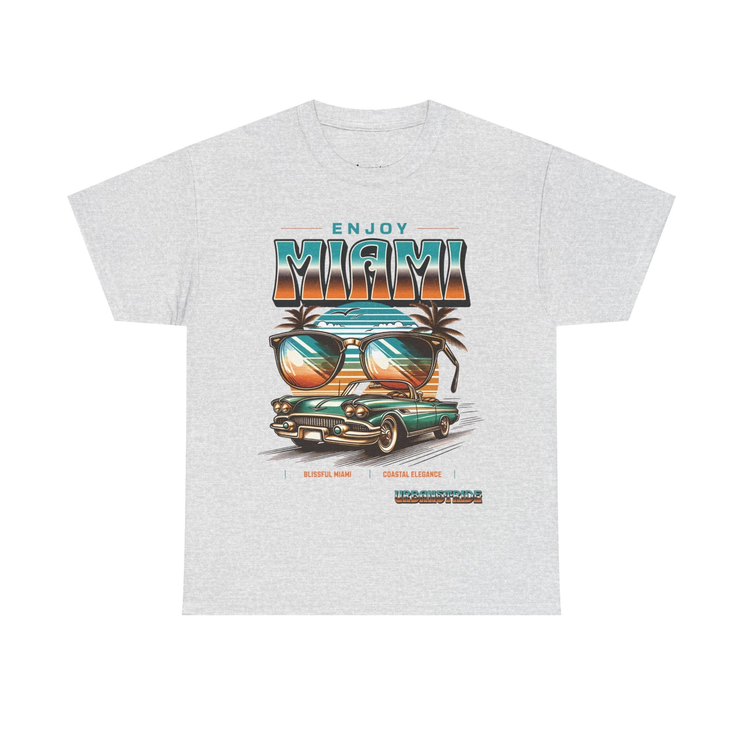 T-shirt con scritta" Enjoy Miami "