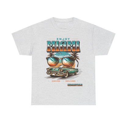 T-shirt con scritta" Enjoy Miami "