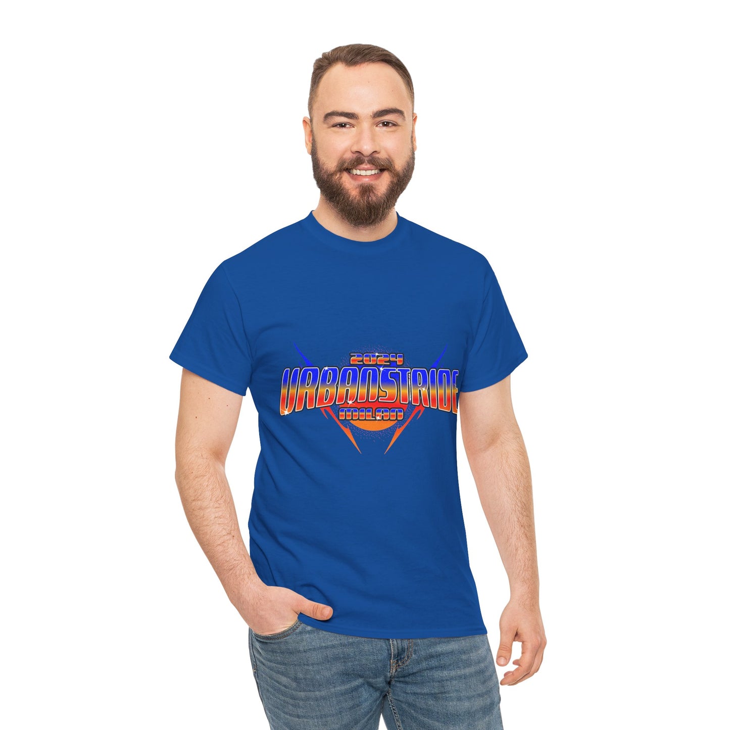 T-shirt con scritta "Urbanstride 2024 Italy"