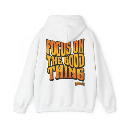 Felpa con scritta "Focus on the good thing"