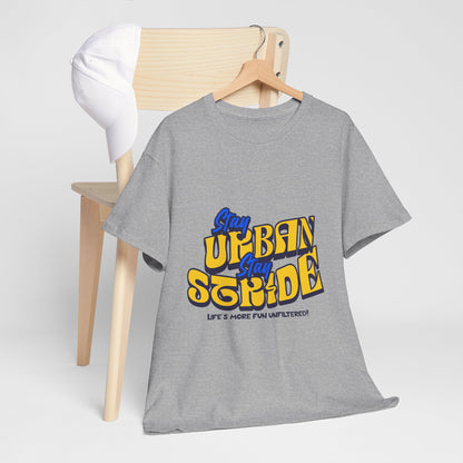 T-shirt con scritta  Stay urban Stay stride