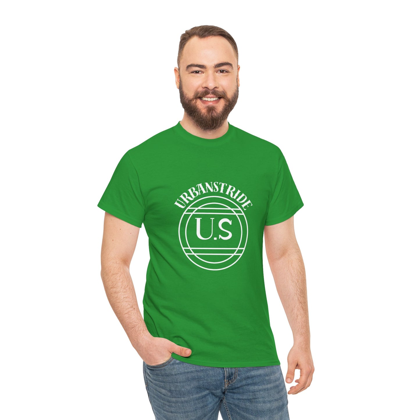 T-shirt con scritta "urbanstride" centrale