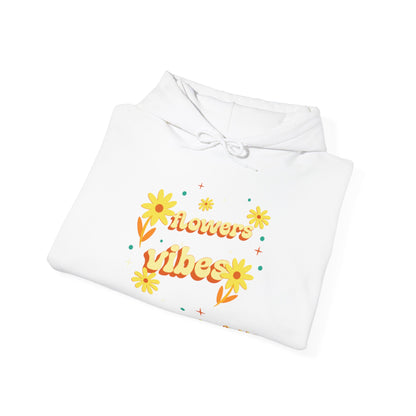 Felpa con scritta "Flowers vibes"