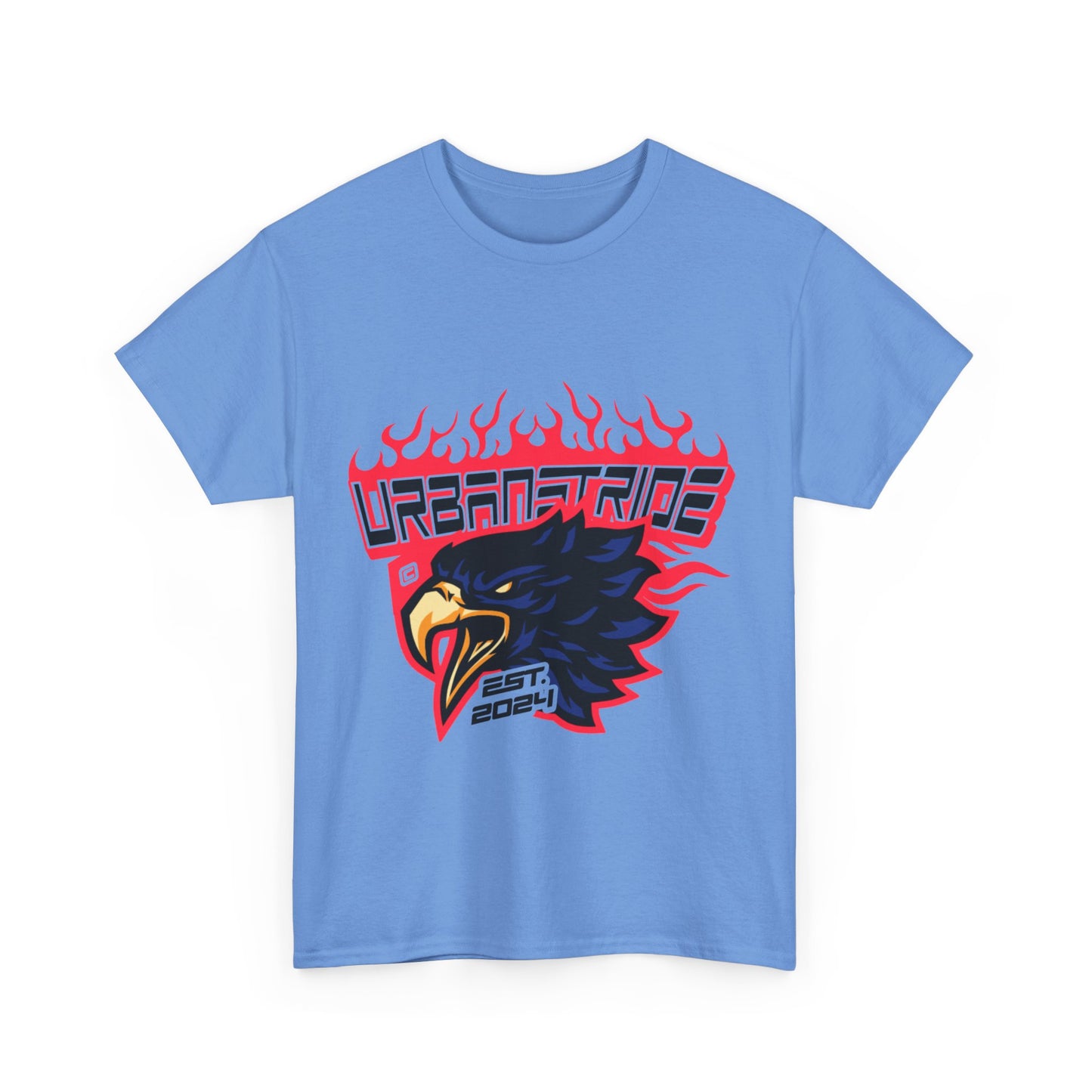 T-shirt con scritta "Urbanstride" e aquila