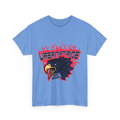 T-shirt con scritta "Urbanstride" e aquila