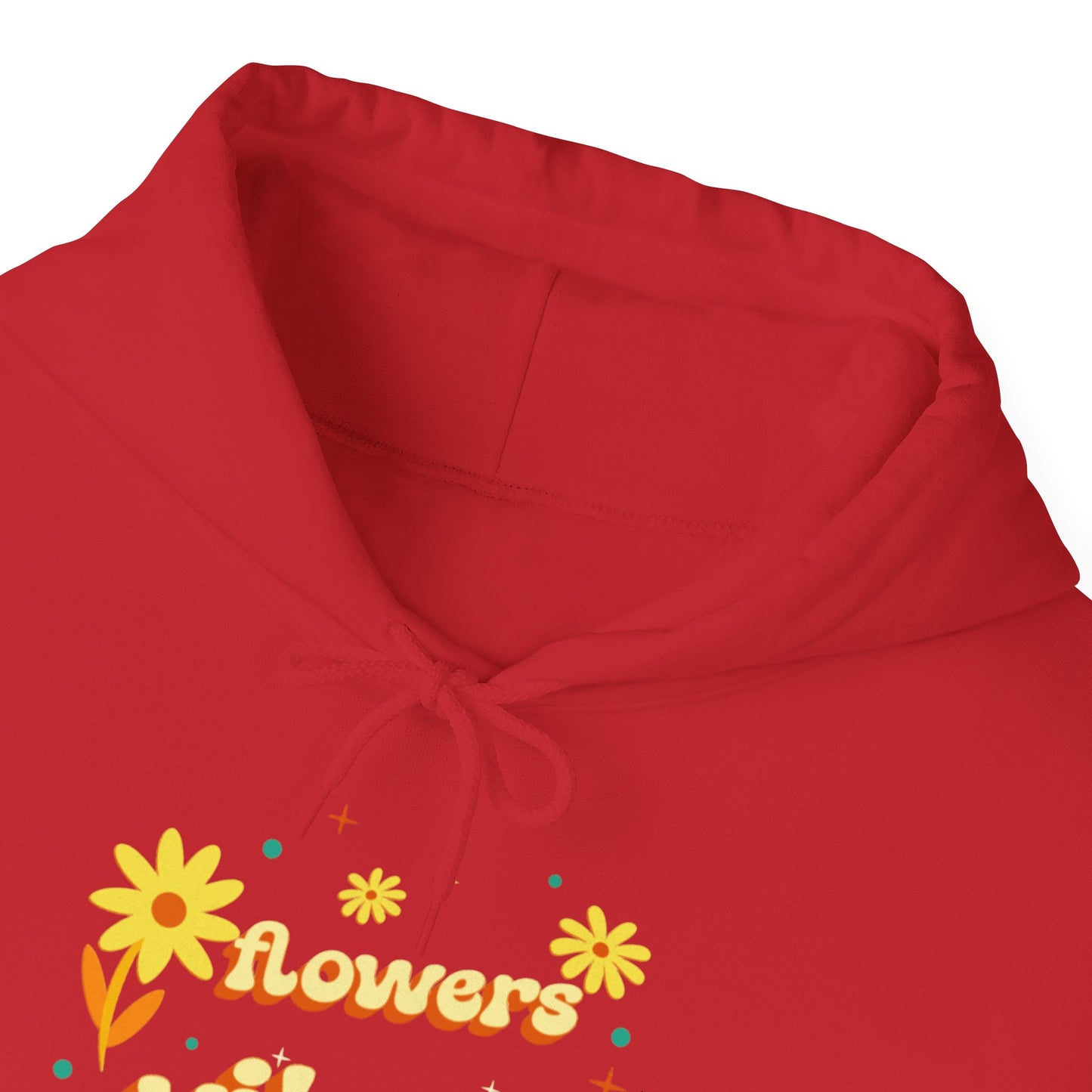 Felpa con scritta "Flowers vibes"