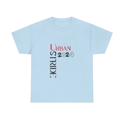 T-shirt con scritta "Urbanstride" red & black