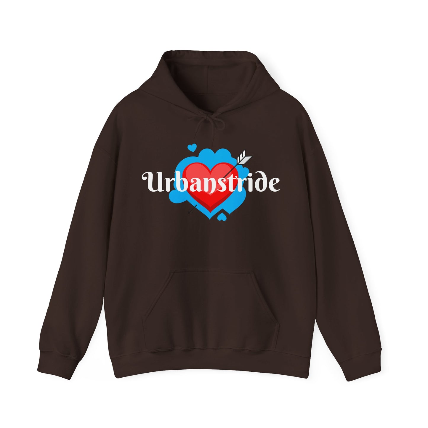 Felpa con logo "URBANSTRIDE" e cuore