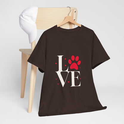T-shirt con scritta "Love"