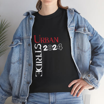 T-shirt con scritta "Urbanstride" red & black