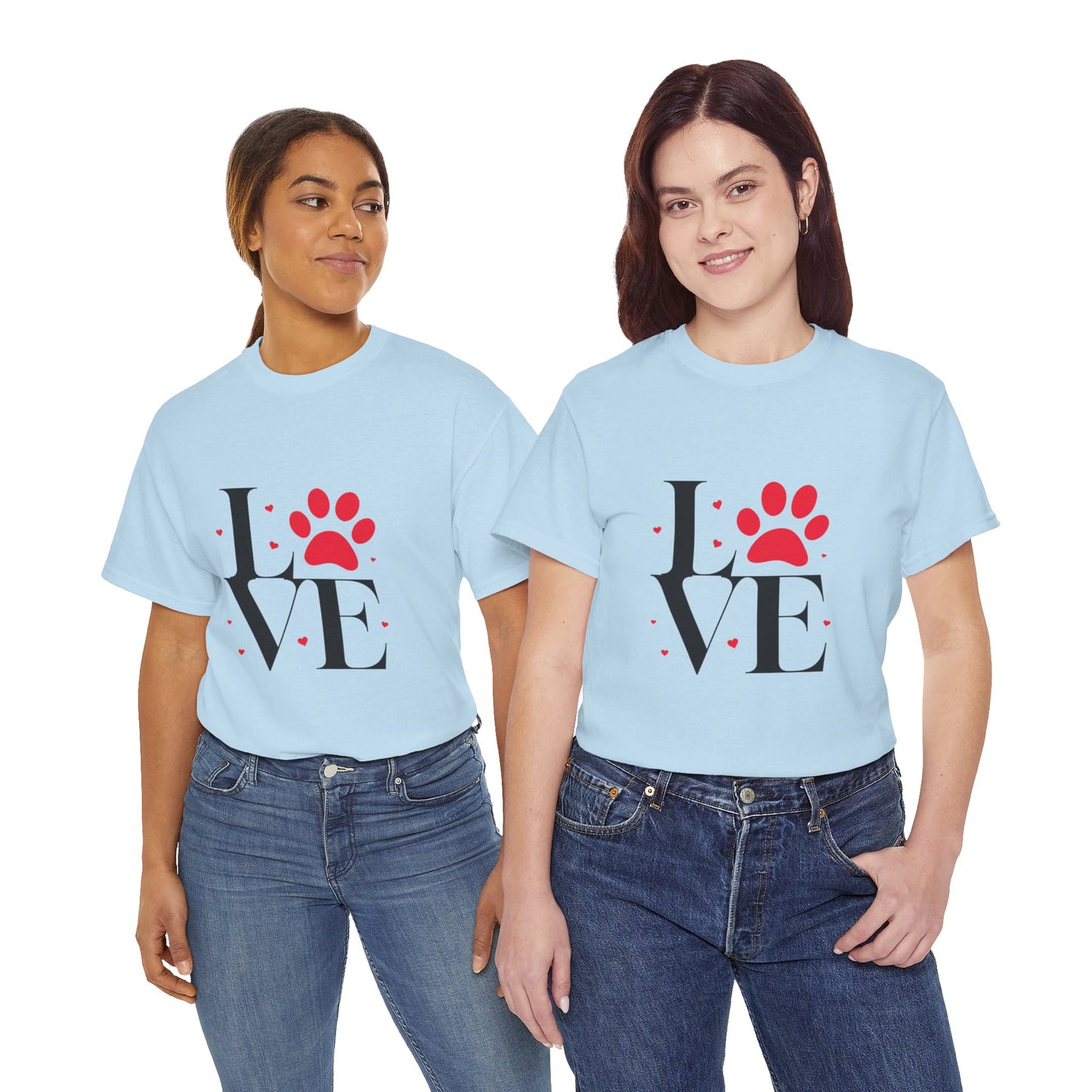 T-shirt con scritta "Love"