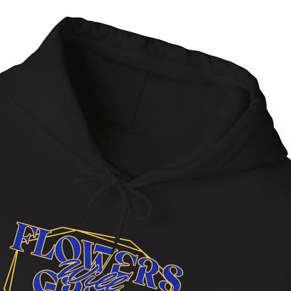Felpa con scritta "Flowers will grow beauty"