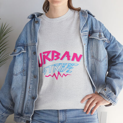 T-shirt con scritta "UrbanStride Neon Pulse"