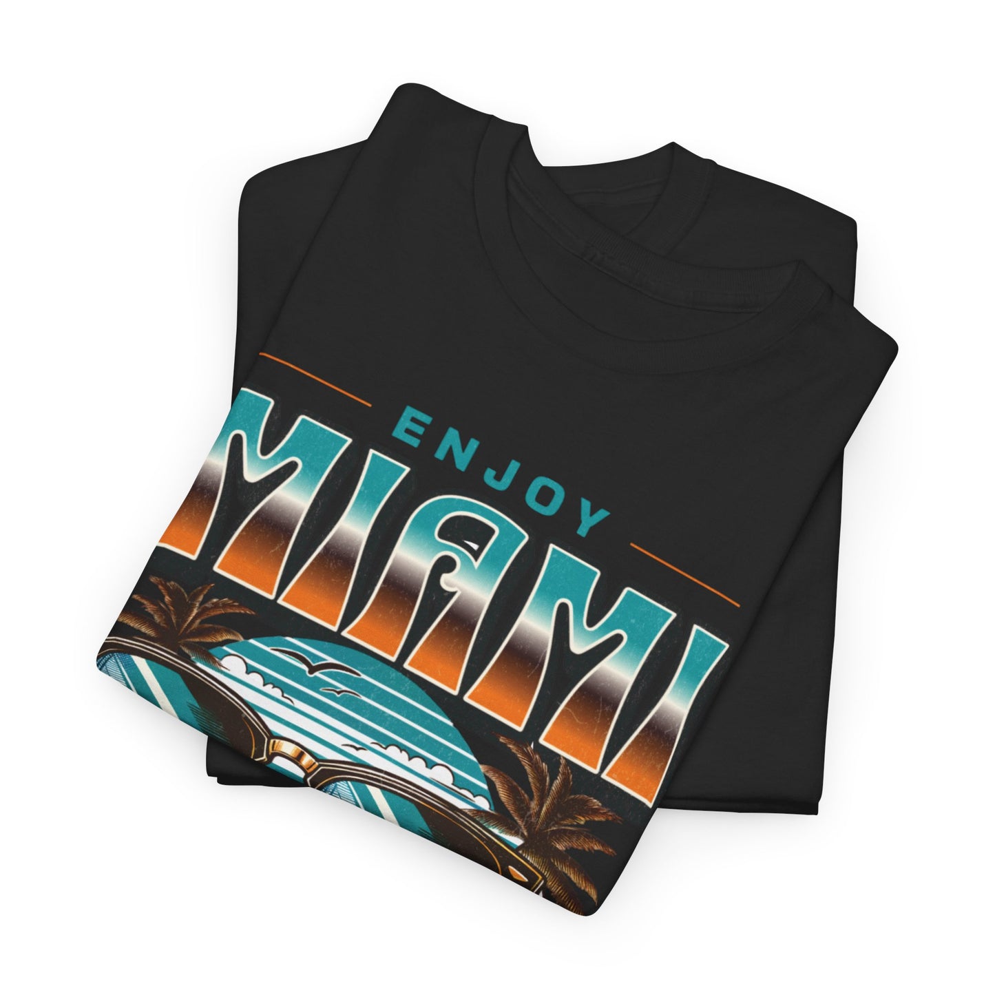 T-shirt con scritta" Enjoy Miami "