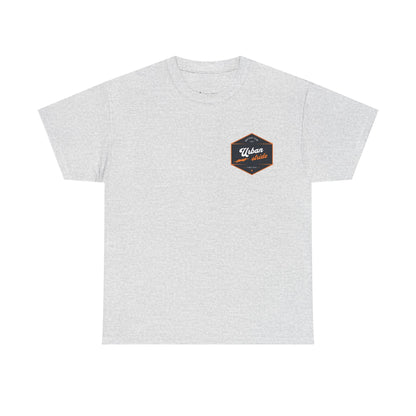 T-shirt Urban Stride® – Logo esagonale vintage in stile aviatore