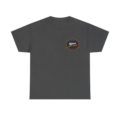 T-shirt Urban Stride® – Logo esagonale vintage in stile aviatore