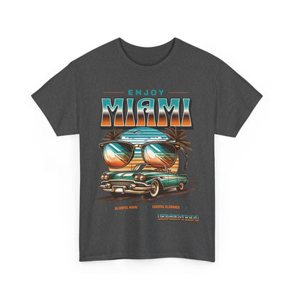 T-shirt con scritta" Enjoy Miami "