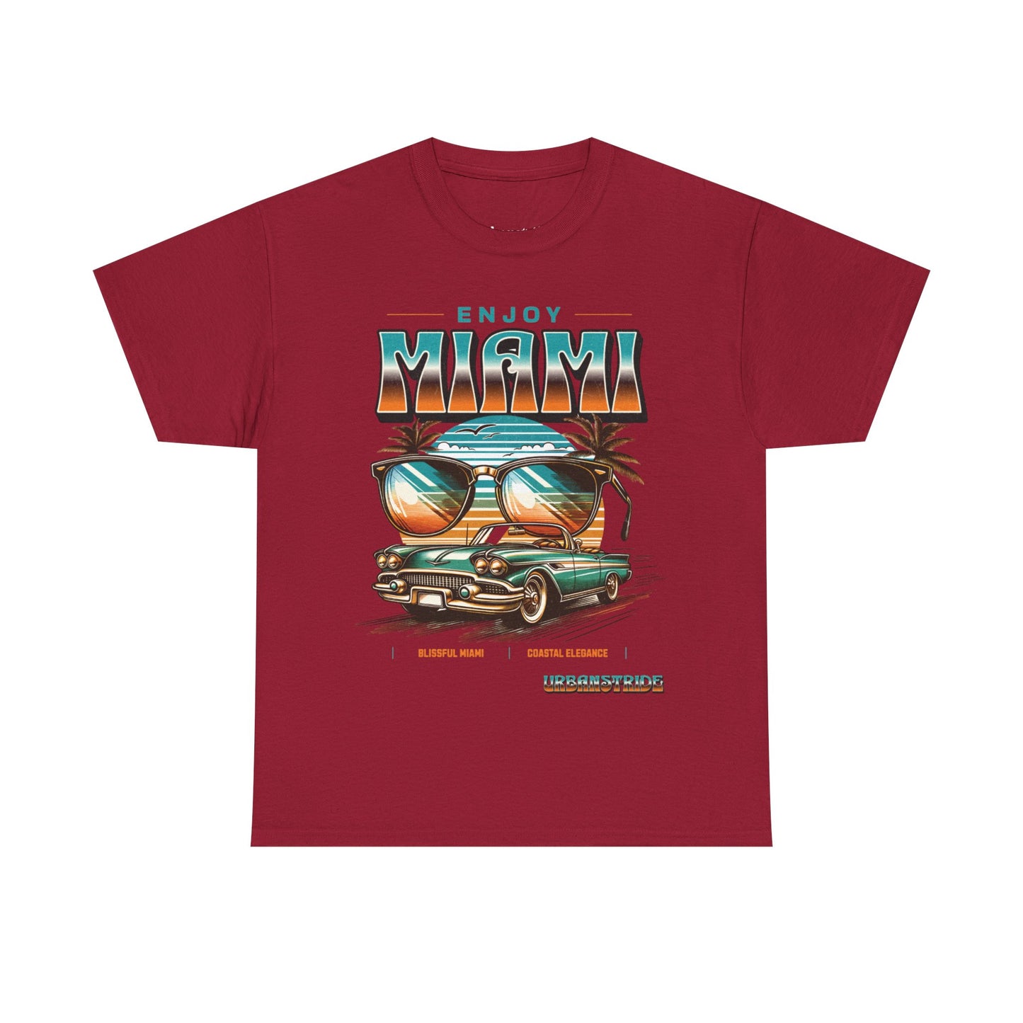 T-shirt con scritta" Enjoy Miami "