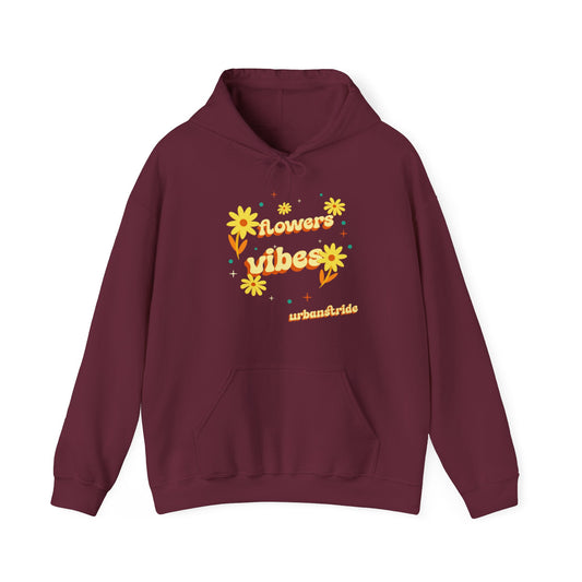 Felpa con scritta "Flowers vibes"