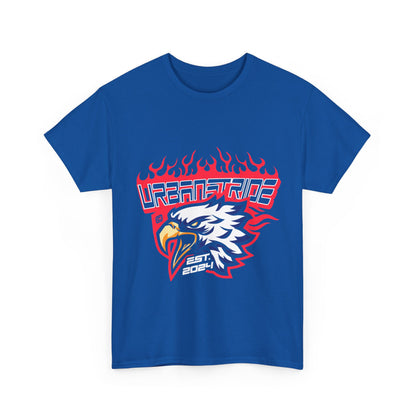 T-shirt con scritta "Urbanstride" e aquila