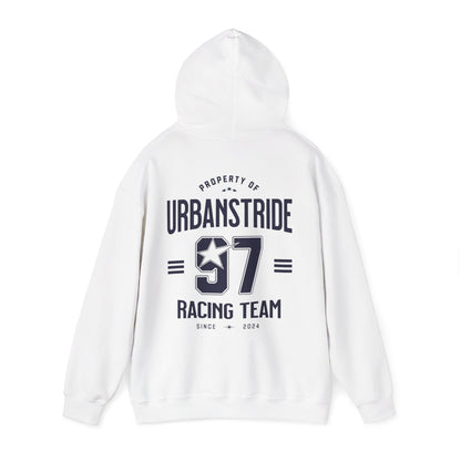 Felpa con scritta "Property of urbanstride 97 racing team since 2024"
