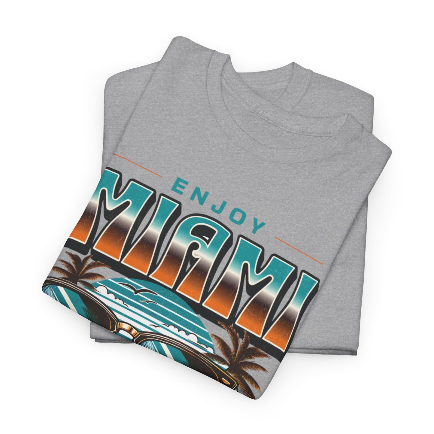 T-shirt con scritta" Enjoy Miami "