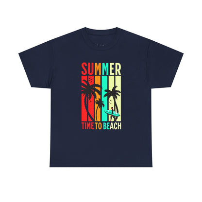 T-shirt con scritta " Summer time to the beach "