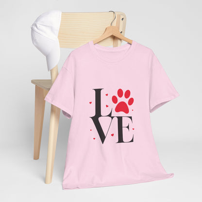 T-shirt con scritta "Love"