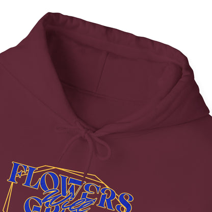Felpa con scritta "Flowers will grow beauty"