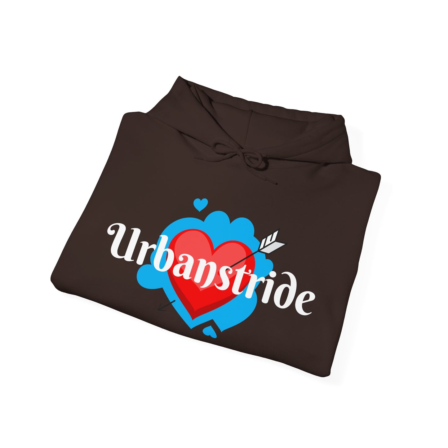 Felpa con logo "URBANSTRIDE" e cuore