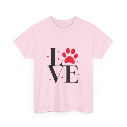 T-shirt con scritta "Love"