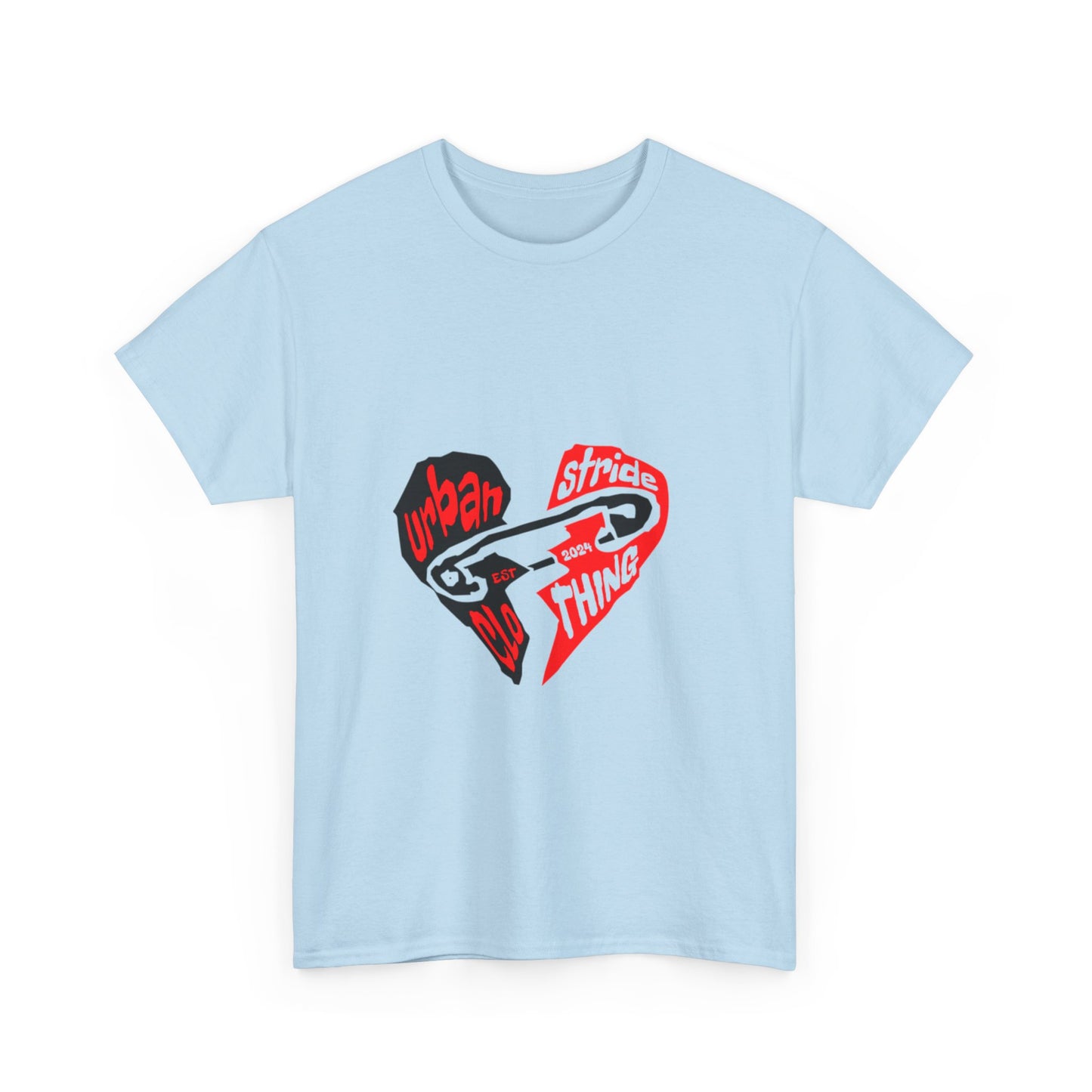 T-shirt con disegno cuore spezzato