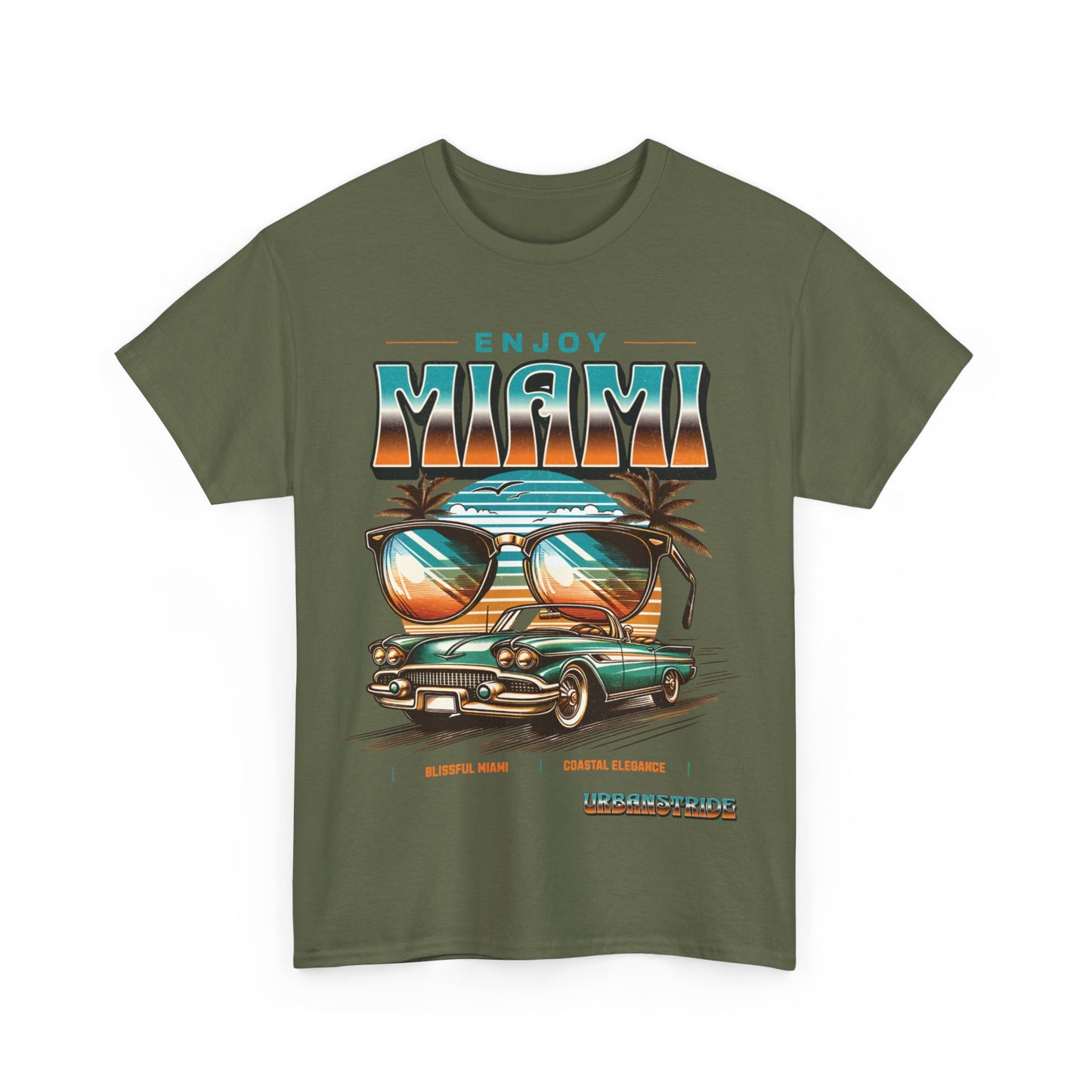 T-shirt con scritta" Enjoy Miami "