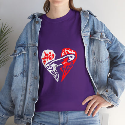 T-shirt con disegno cuore spezzato