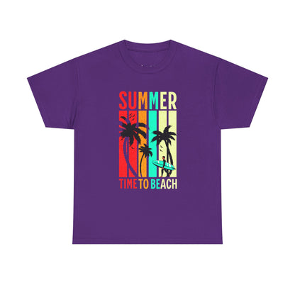T-shirt con scritta " Summer time to the beach "