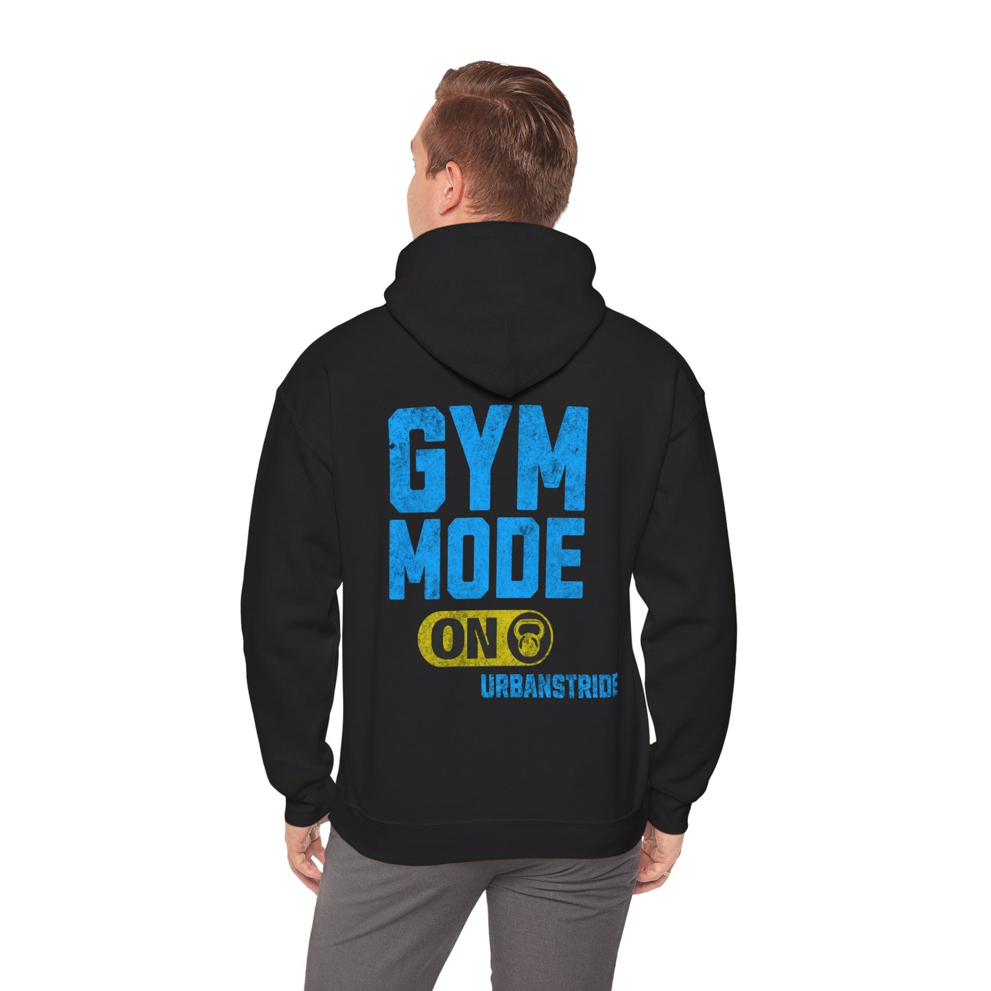 Felpa con scritta "Gym mode on"