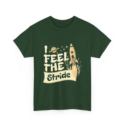 T-shirt con scritta "I feel the stride "