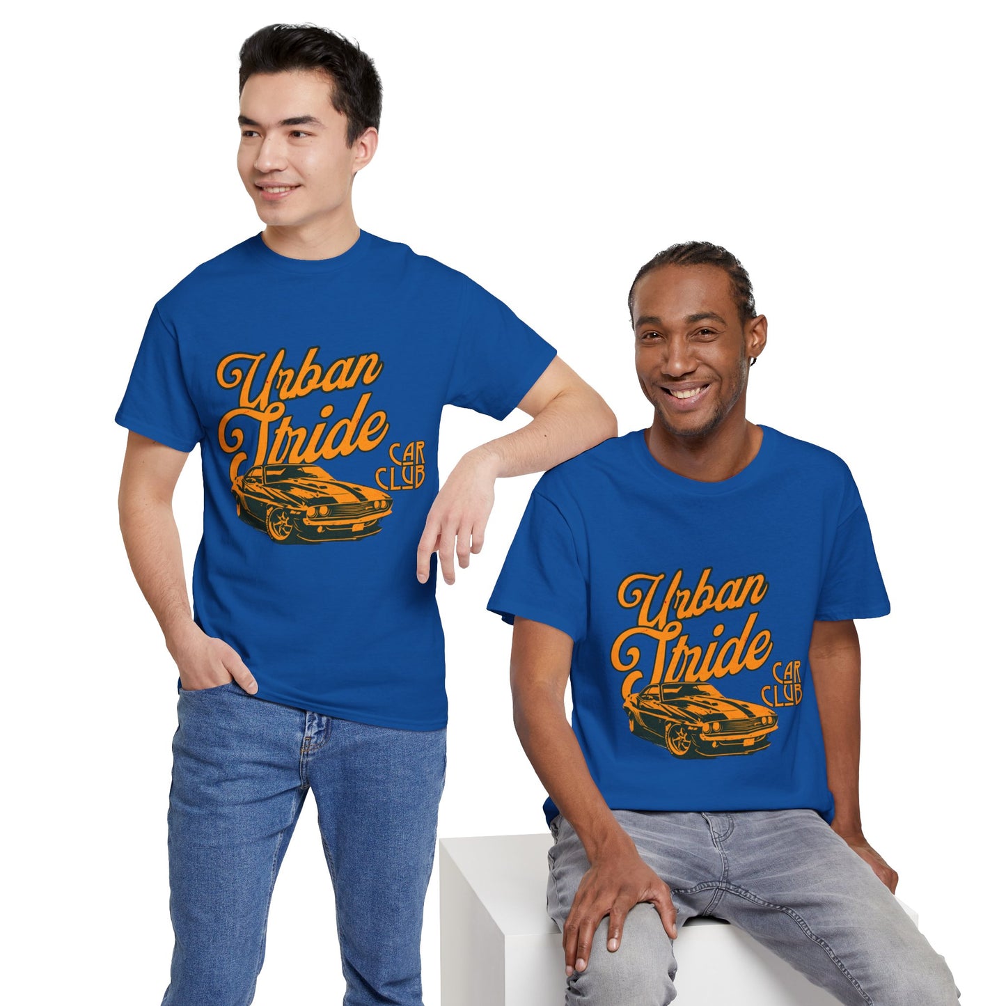 T-shirt con scritta "Urbanstride car club"