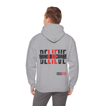 Felpa con scritta "Believe"