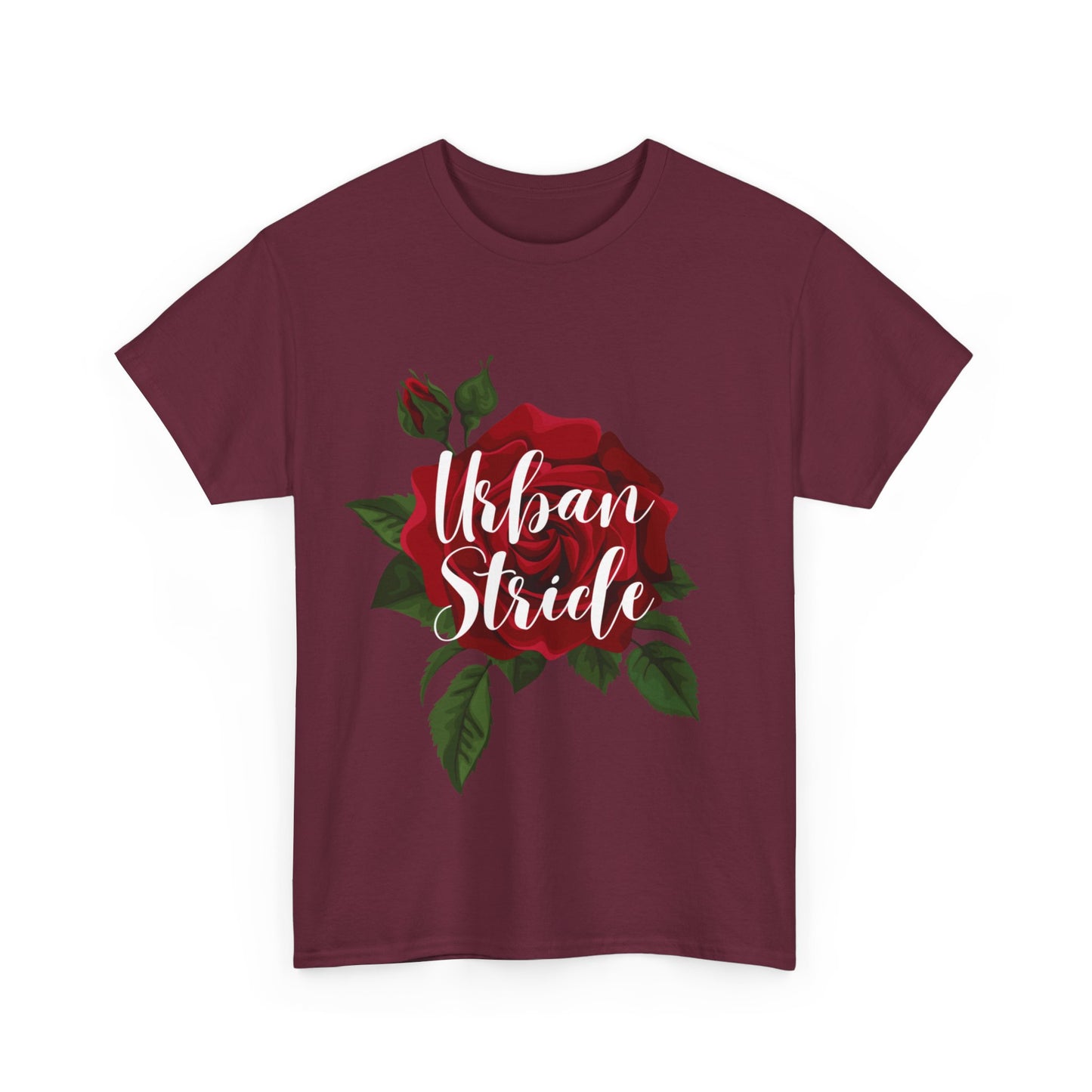 T-shirt con scritta "UrbanStride Vintage Flower