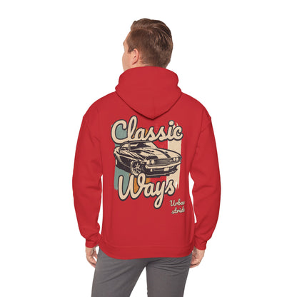 Felpa con scritta "Classic ways"