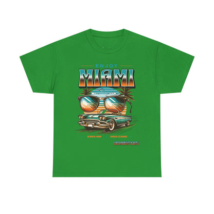 T-shirt con scritta" Enjoy Miami "