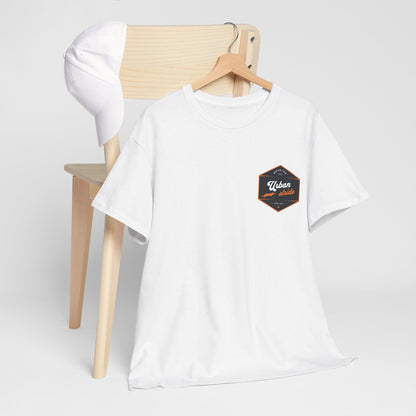 T-shirt Urban Stride® – Logo esagonale vintage in stile aviatore